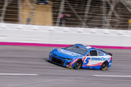 Kyle Larson driving the No. 5 Chevy at Atlanta Motor Speedway - Source: Imagn